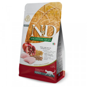 FARMINA N&D CAT LG CHICKEN POMEGRANATE kaķu barība Vista, granātābols 1.5kg